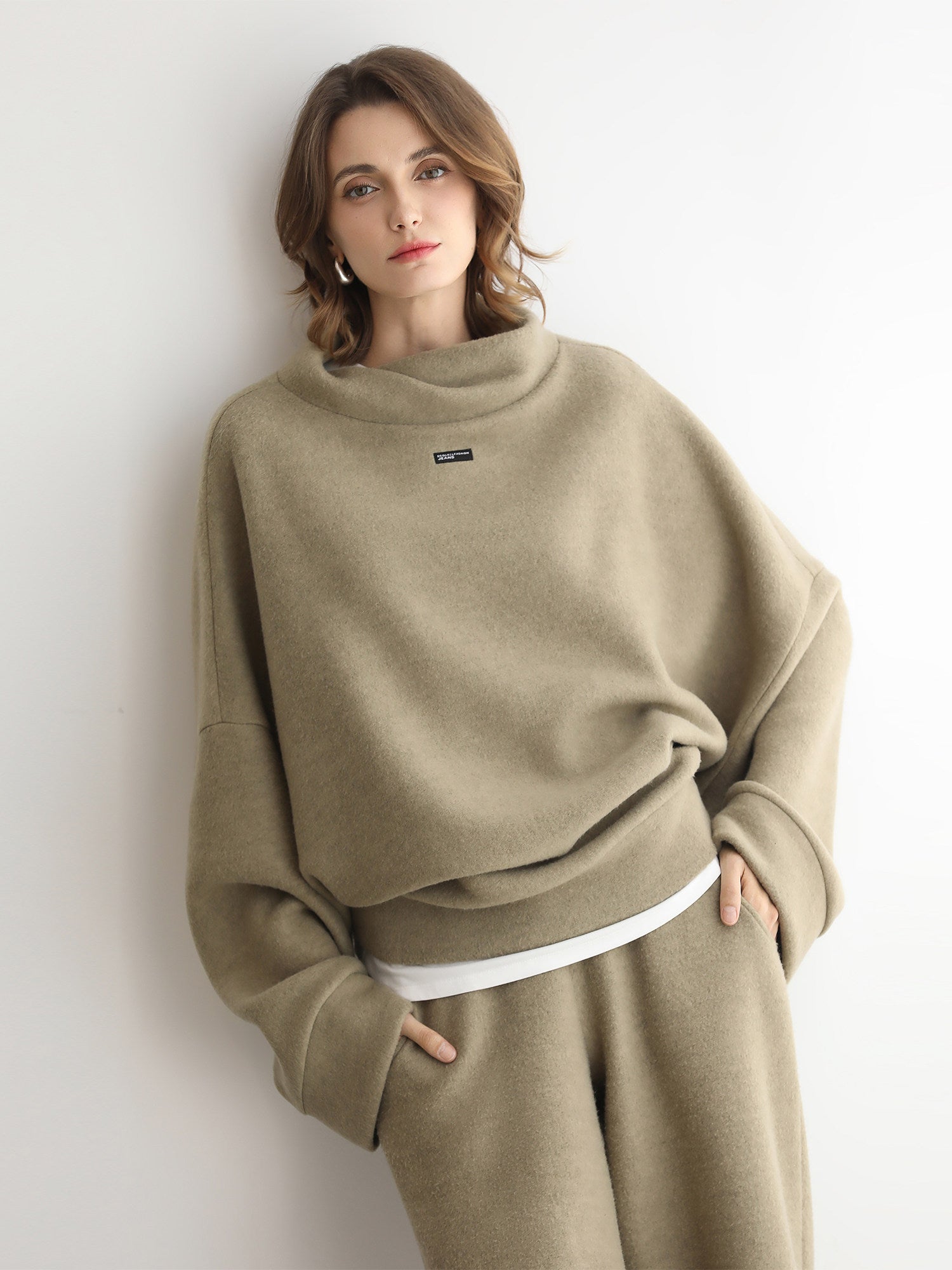 Stylish Versatile Casual Sportswear Hoodie Two-piece Set