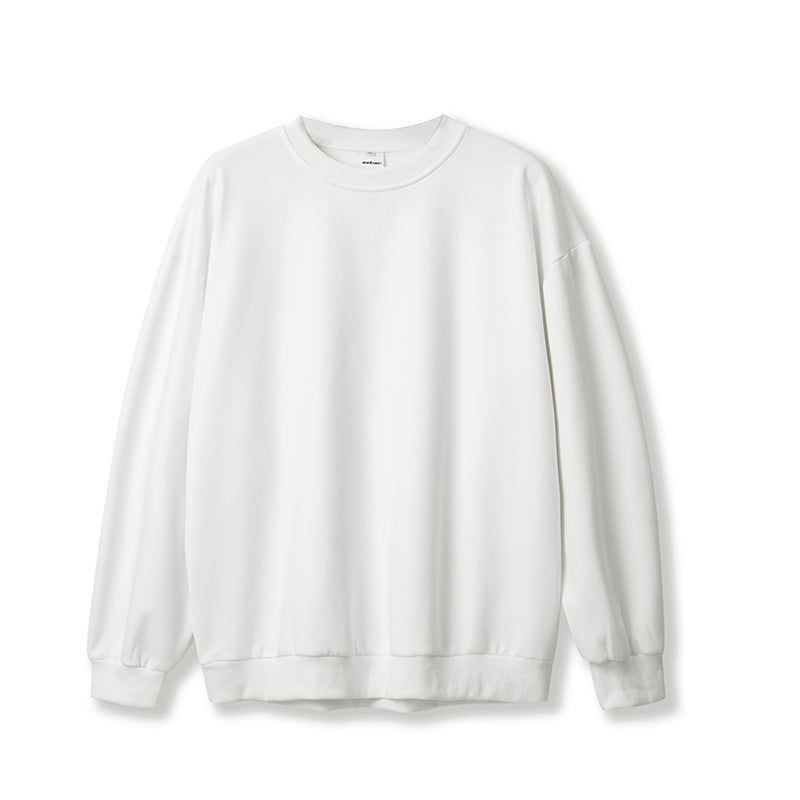 Fall Solid Color Round Neck Sweater Men Loose