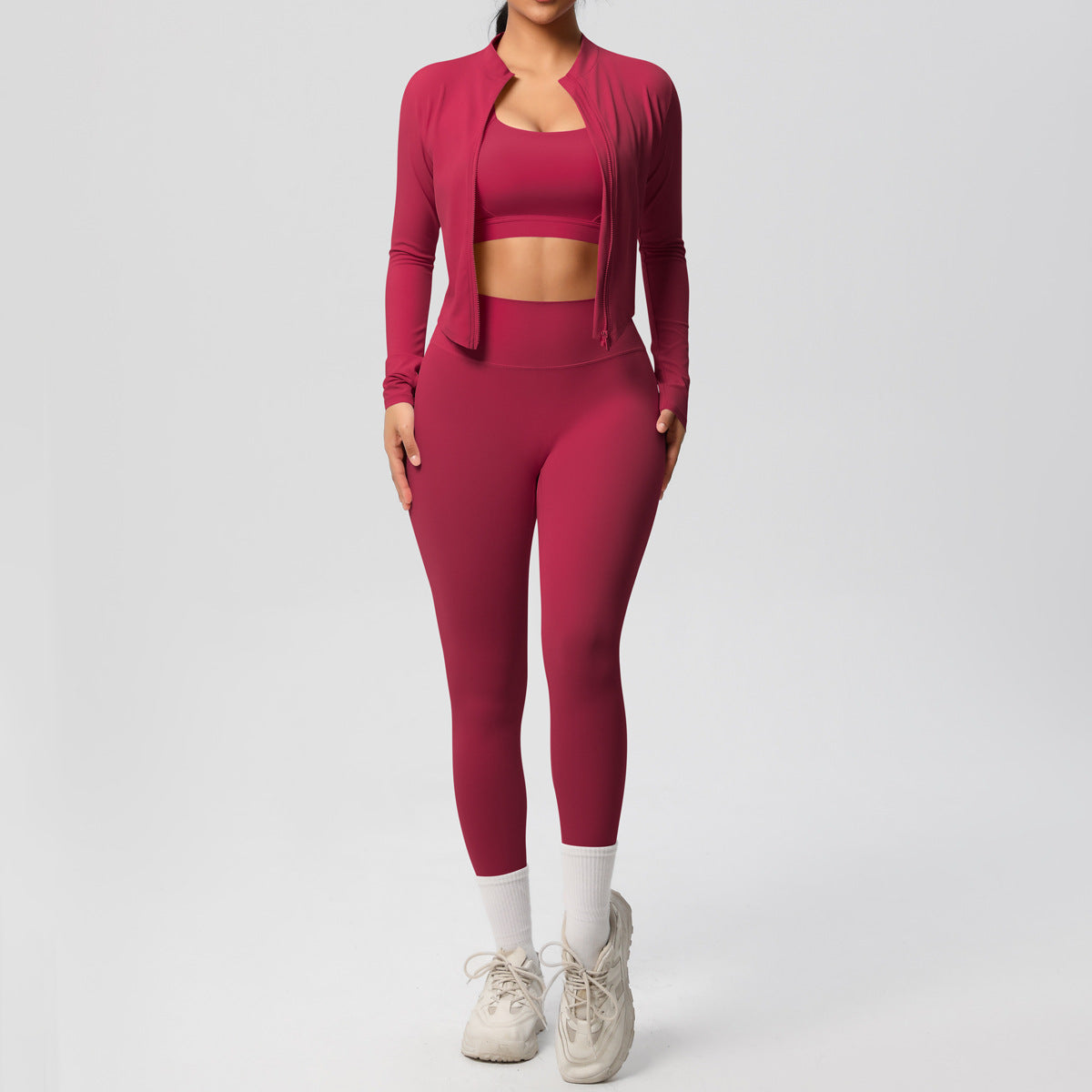 Outdoor Sports Tight-fitting Yoga Outfit Set
