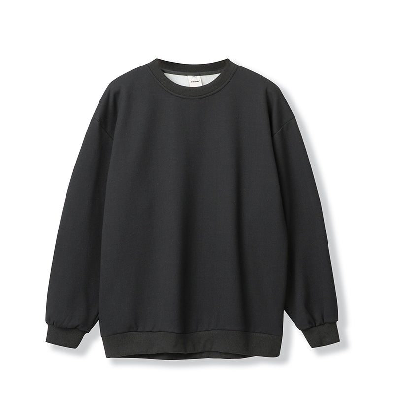 Fall Solid Color Round Neck Sweater Men Loose