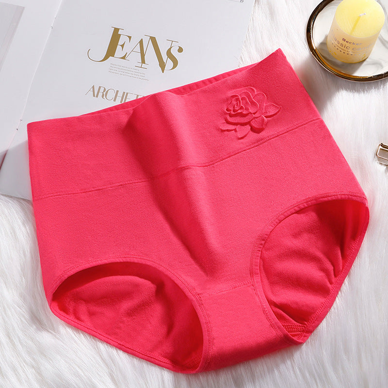 Pure Cotton High Waist Women's Panties Postpartum High Waist Belly Up Hips Plus Size Panties