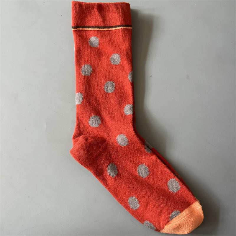 Retro-style Fun Mid-calf Socks For Men And Women