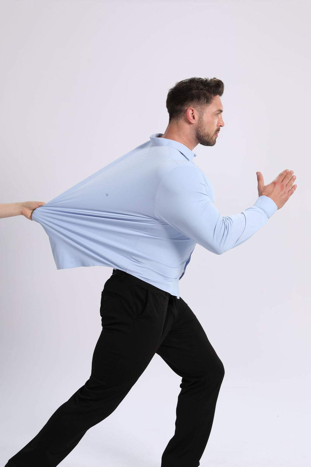 Ice-cool Silky-smooth Wrinkle-resistant Large-size Shirt