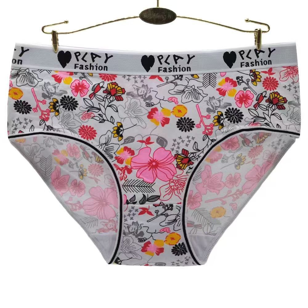 Women's Sexy Cotton Printed Cute Panties
