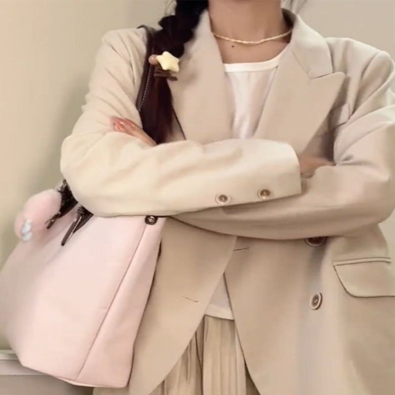 High-end Stylish Versatile Large-capacity Single-shoulder Bag For Class And Commuting