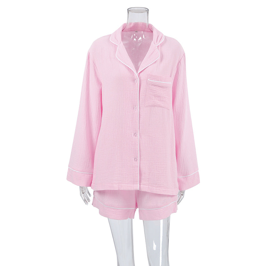 Breathable, Comfortable Pure-cotton Pajama Set For Women Womens Loungewear