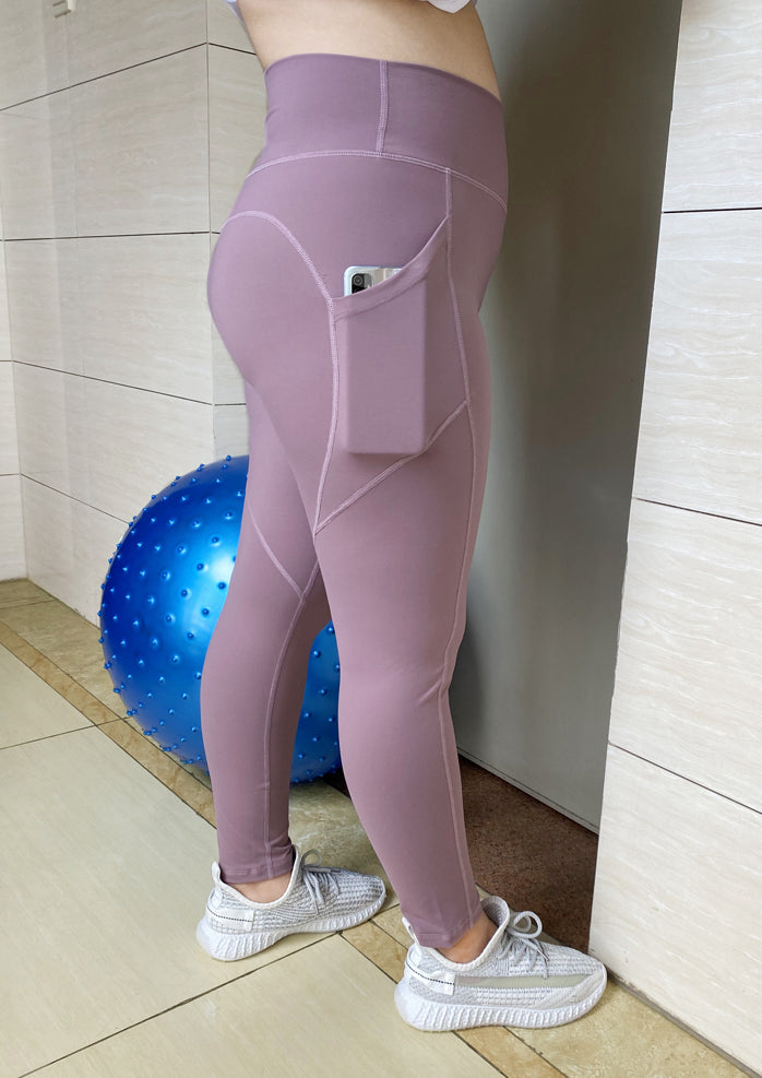 Plus Size Yoga Pants Nude Feel Breathable High Top Sports Fitness Pants