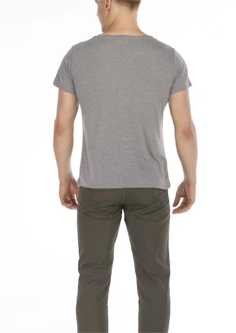 Multifunctional Crew-Neck Short-Sleeve Casual T-Shirt