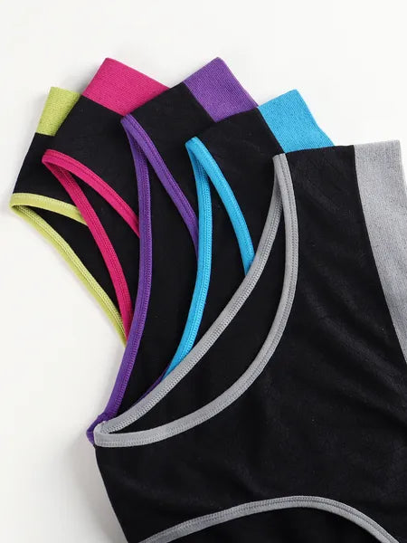 5 Colors Pack Women's Panties Bikini Sexy Underwear Nylon Seamless Knickers Women's Breathable Panties