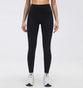 Black Polka-Dot Yoga Leggings And Stand-Up Collar Jacket A Slimming, Figure-Hugging Sportswear Set