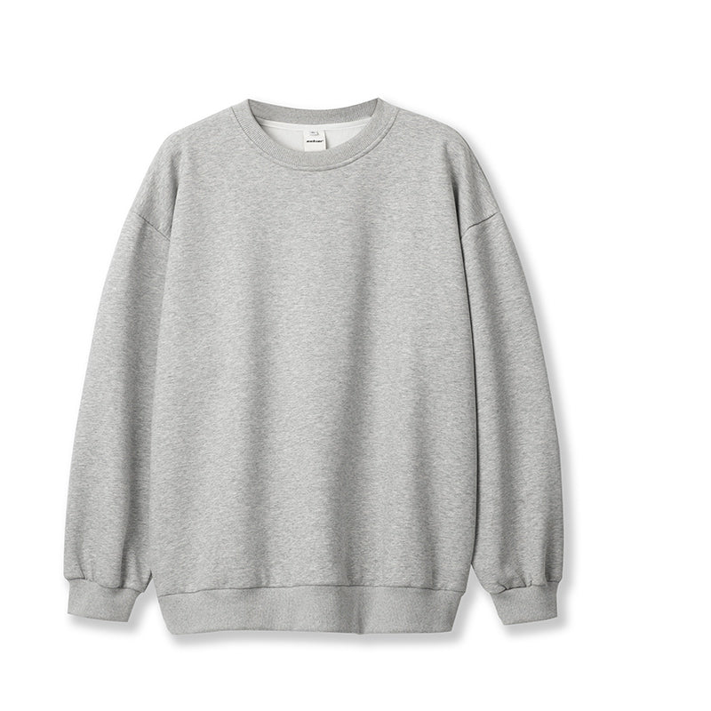 Fall Solid Color Round Neck Sweater Men Loose