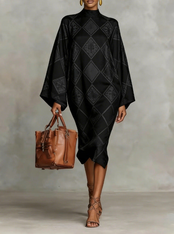 Digital Printing Fresh And Retro Flowy Dress