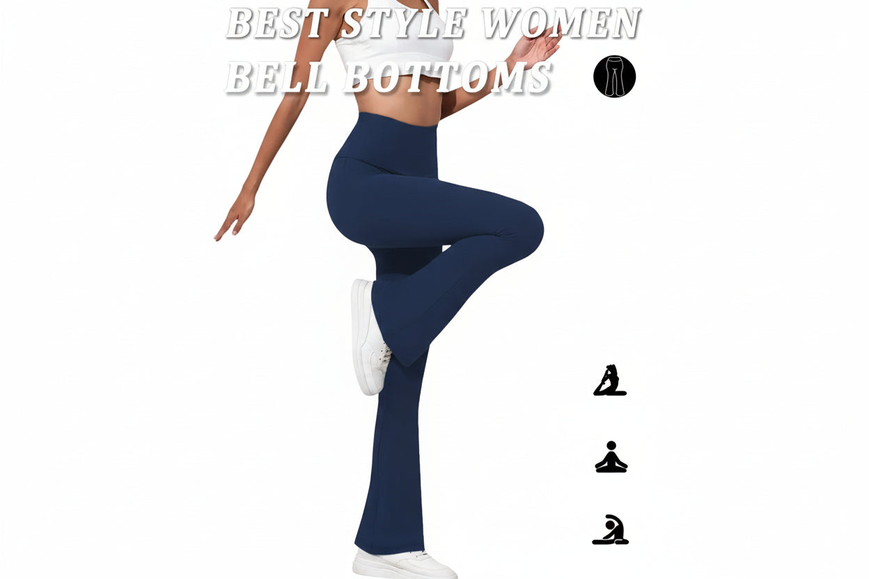 Womens Flared Yoga Pants With 3D Print