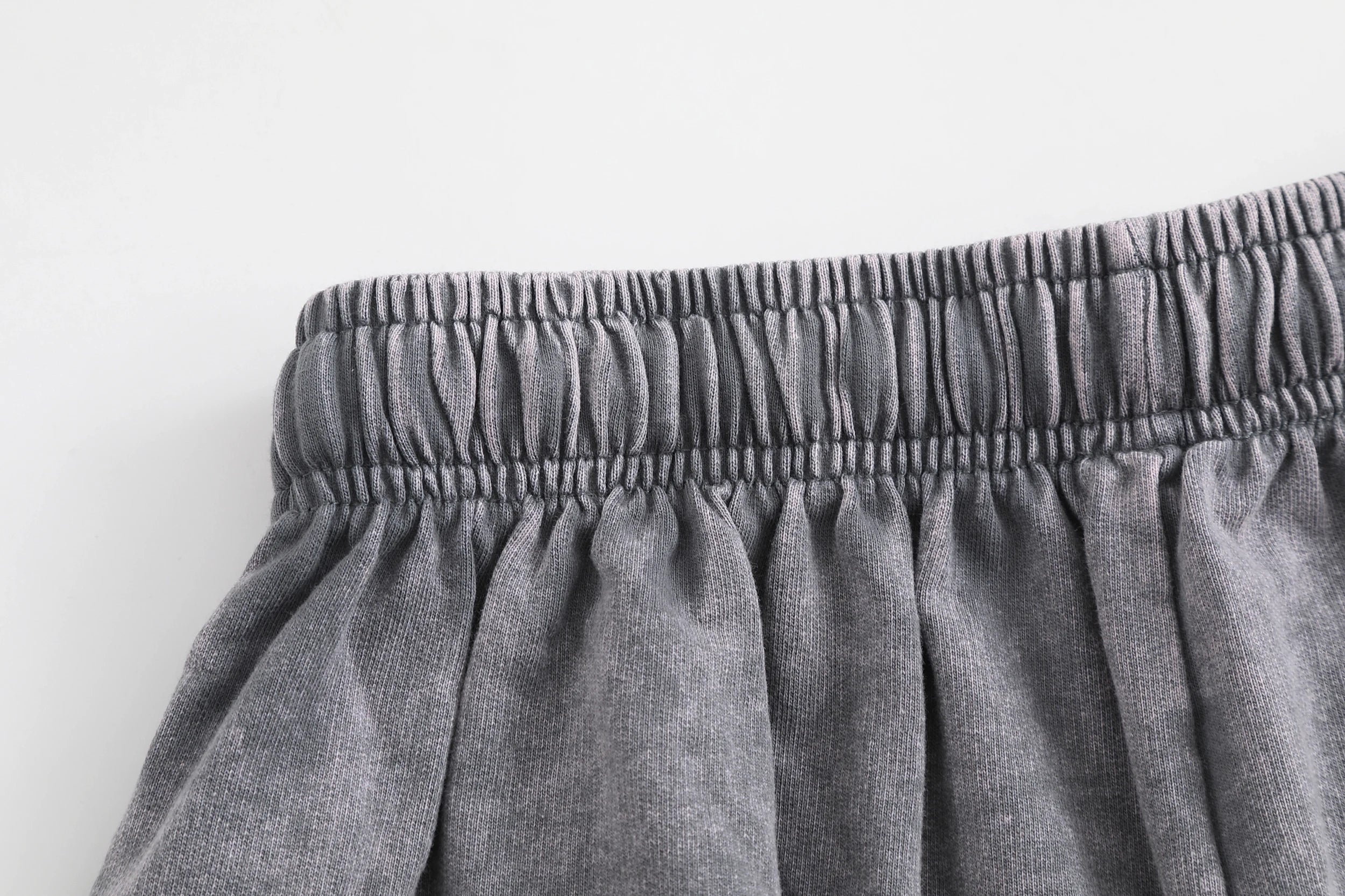 Custom 100% Cotton Casual Streetwear Sweat Shorts Men Sweat Short Distressed Vintage Acid Wash Shorts