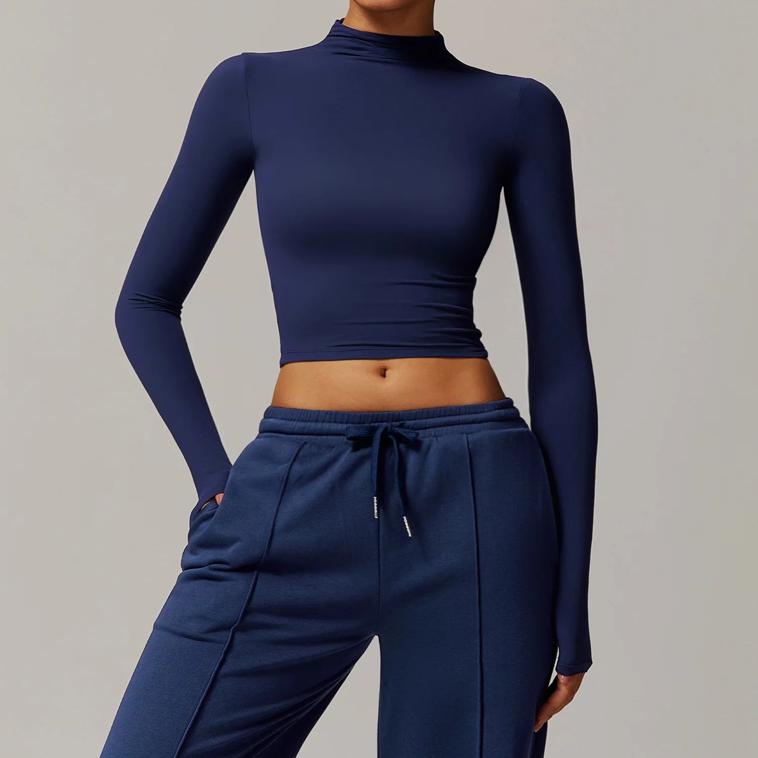 Custom High-quality Casual Sports Sweatshirt Women's High Waist Wide-leg Long-sleeved Jogging Clothes Gym Running Fitness Set (each piece sold separately)