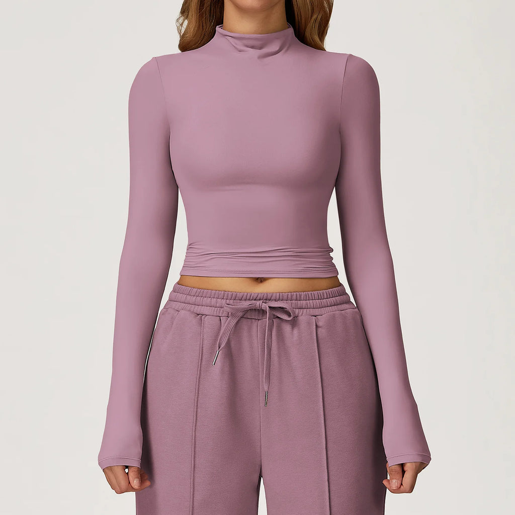 Custom High-quality Casual Sports Sweatshirt Women's High Waist Wide-leg Long-sleeved Jogging Clothes Gym Running Fitness Set (each piece sold separately)