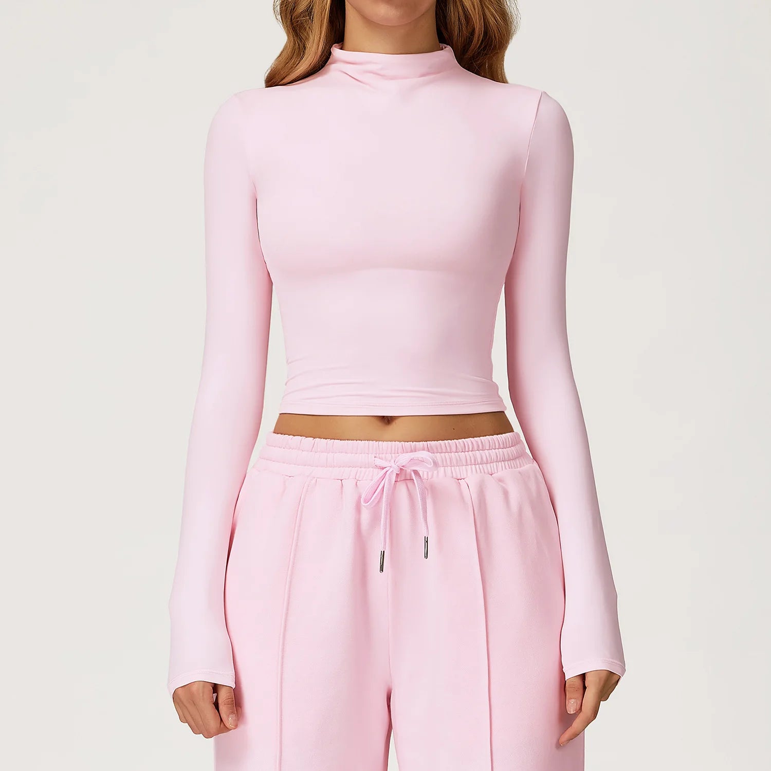 Custom High-quality Casual Sports Sweatshirt Women's High Waist Wide-leg Long-sleeved Jogging Clothes Gym Running Fitness Set (each piece sold separately)