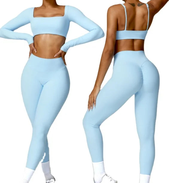 Women Soft Nude Sportswear Sports Bra Yoga Pants Mix n Match Sets (Items sold separately)