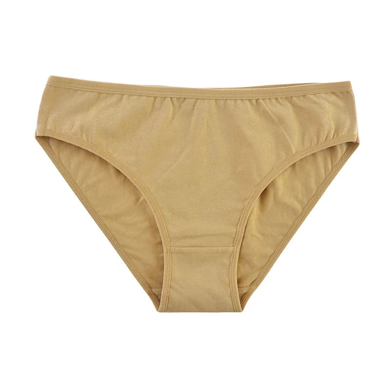 M-XL New Cotton Lingerie Panties Women Underwear Solid Color Briefs Sexy Lingerie Female Underpants Comfort Intimates