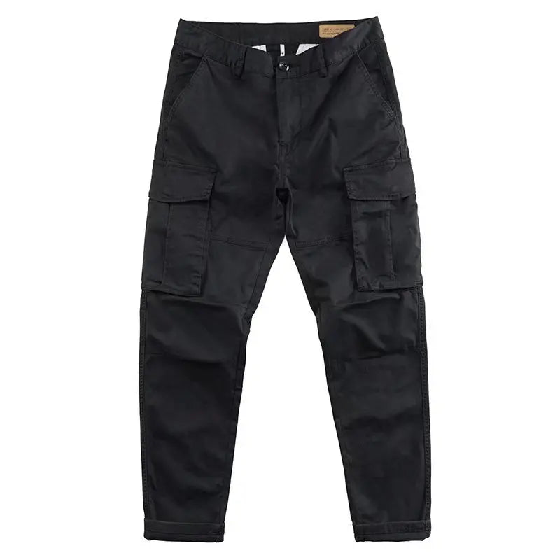 2026 NEW CHIFAN Men'S Cargo Pans Multi Pockets Long Trousers Outdoor Workout Fitness Overalls Cargo Pants Men'S Joggers