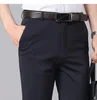 Business Suit Pants Men's Casual Trousers Elastic Formal Men's Pants Spring and Summer Thin Loose Straight Leg Hanging Trousers