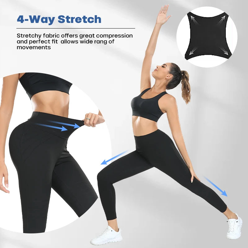 Tummy Control Plus Size Breathable Push up High Waist Tight Leggings Ladies Yoga Pants