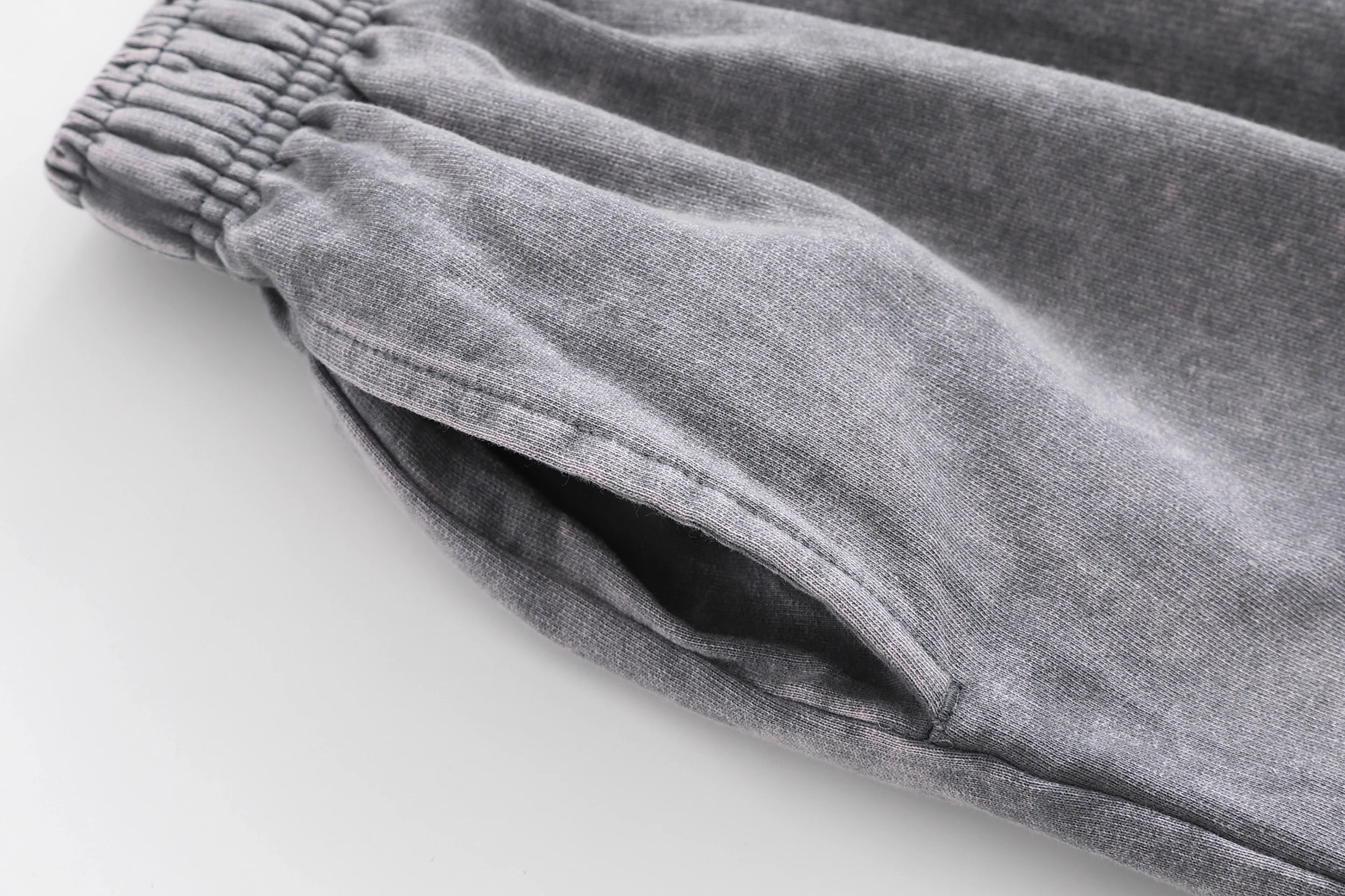 Custom 100% Cotton Casual Streetwear Sweat Shorts Men Sweat Short Distressed Vintage Acid Wash Shorts