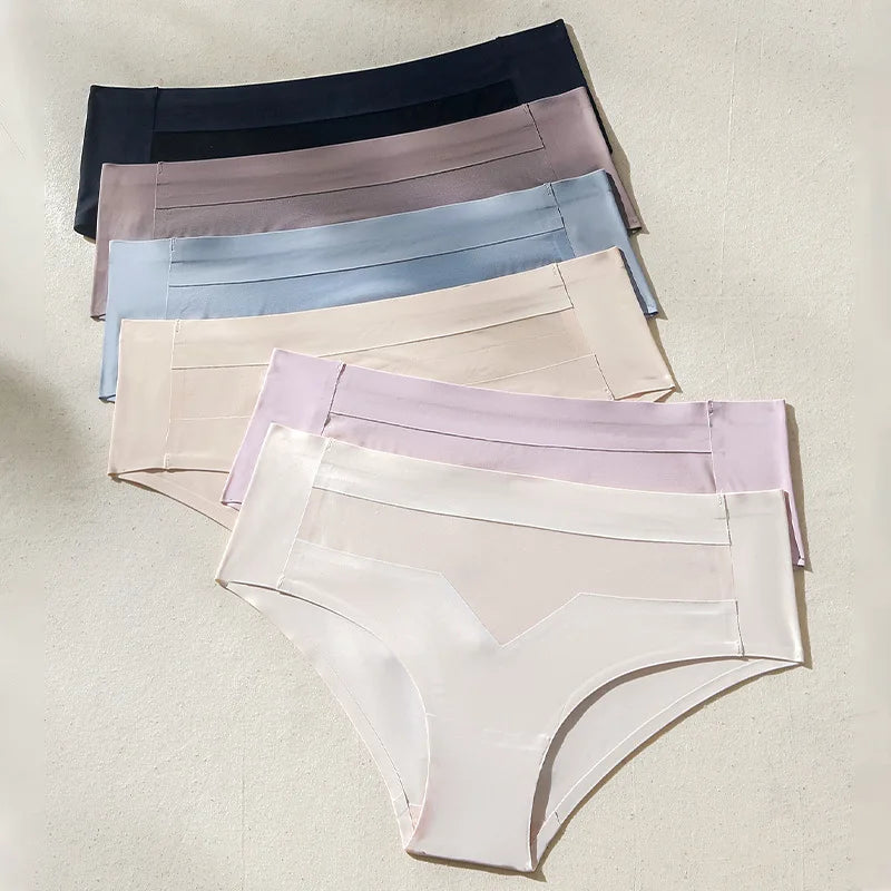 Women Low-Waist Sexy Ice Silk Underwear