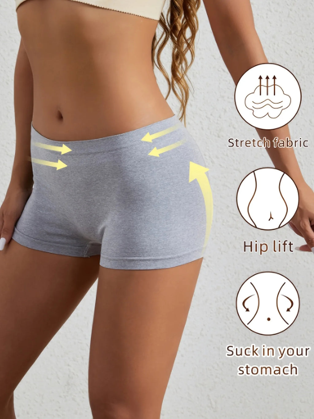 3PCS Women's Cotton Underwear Be Durable Boxer Briefs Underwear for Women in Stock