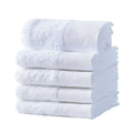 5-Star Hotel Quality 100% Cotton White Custom Hand Towels Solid Color Woven Bathroom Linen Face Bath Towel Set for Luxury