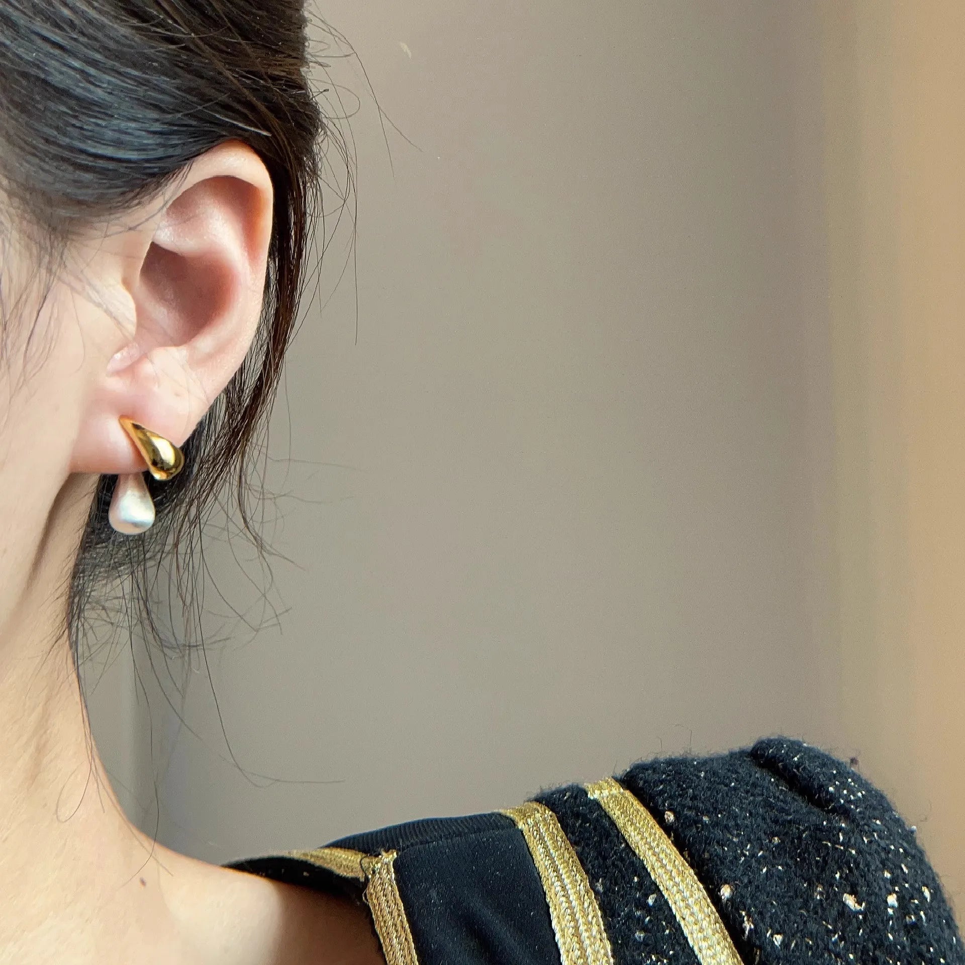 XIYANIKE French Waterdrop Ear Stud New Year Earrings For Women Girl Vintage Fashion Jewelry Party Valentine Gift