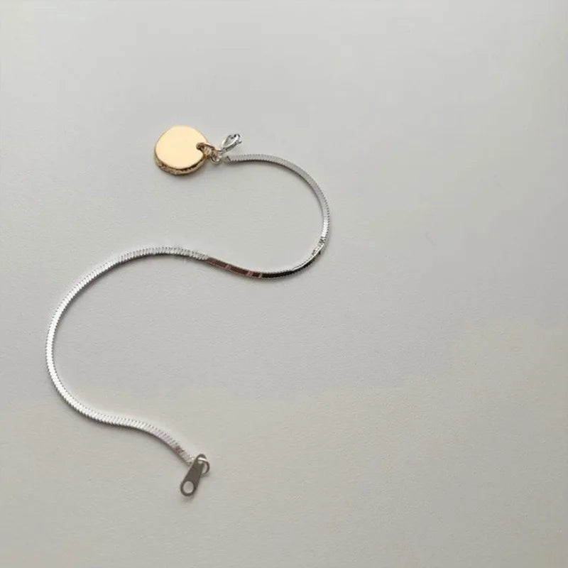 XIYANIKE Hip Pop Simple Round Chain Bracelets Bangle For Women Girls New Fashion Trendy Jewelry Friend Gift Party pulseras mujer