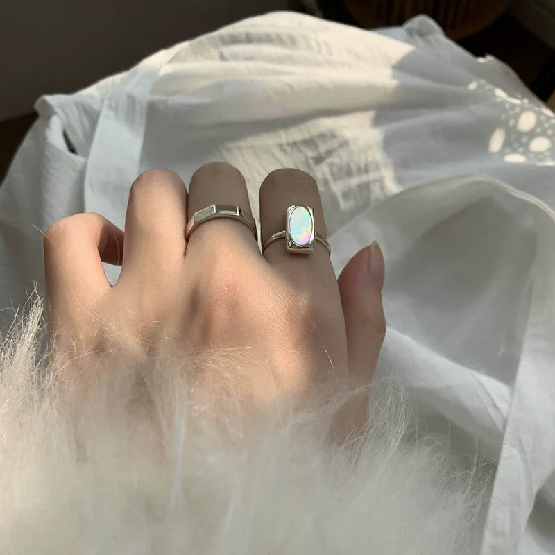 XIYANIKE Delicate Temperament Shell Cuff Finger Rings For Women Fashion New Jewelry Gift Party Beach Vacation anillos mujer