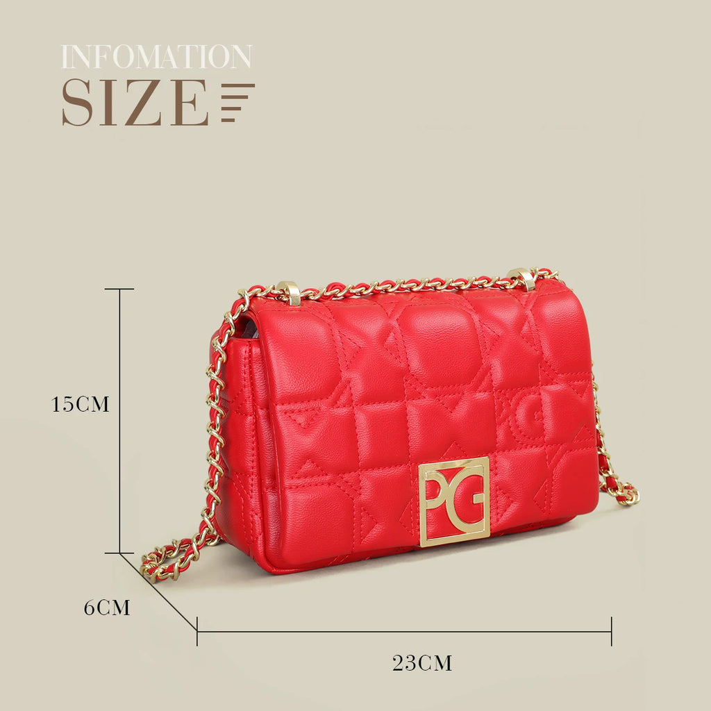 PG 2026 Fashion Classic Retro Women's New Shoulder Bag Letter Material Party Multi functional classic Crossbody Bag New Design