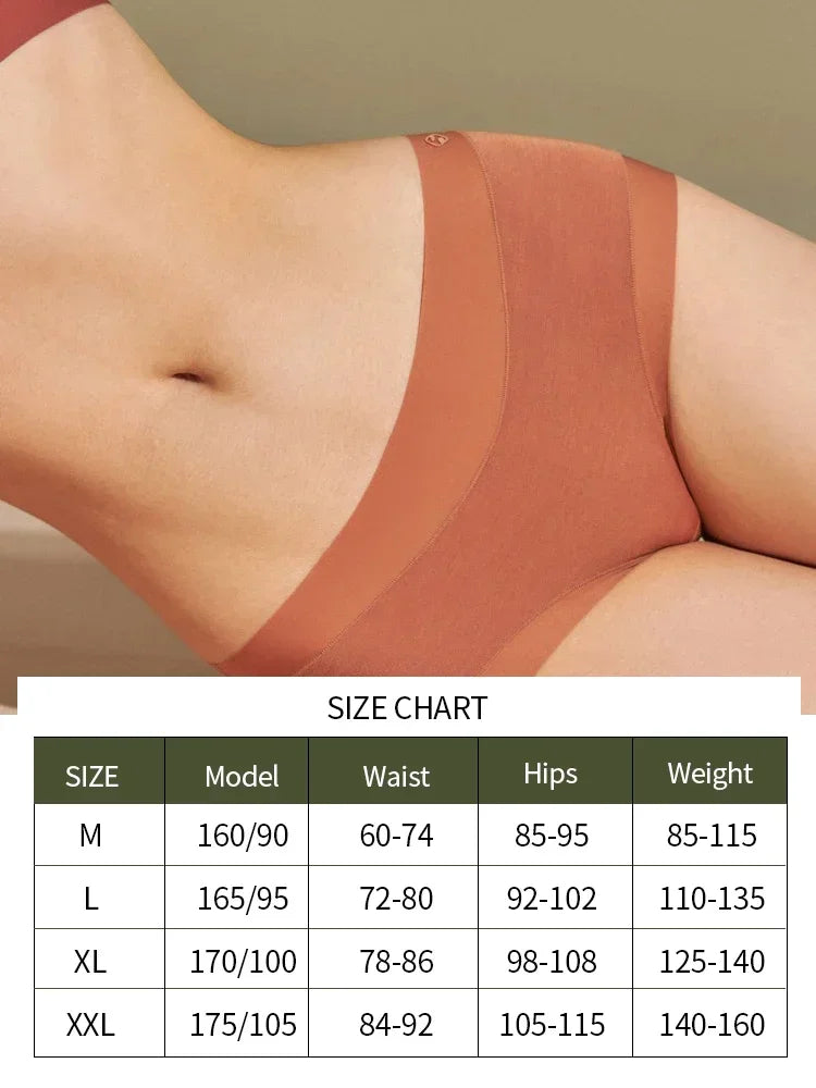 SUJIIN 3Pcs/Lot Panties for Women Seamless Comfortable Briefs Breathable 5A Antibacterial Intimate Stretch Female Underwear N166