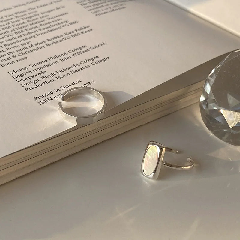 XIYANIKE Delicate Temperament Shell Cuff Finger Rings For Women Fashion New Jewelry Gift Party Beach Vacation anillos mujer