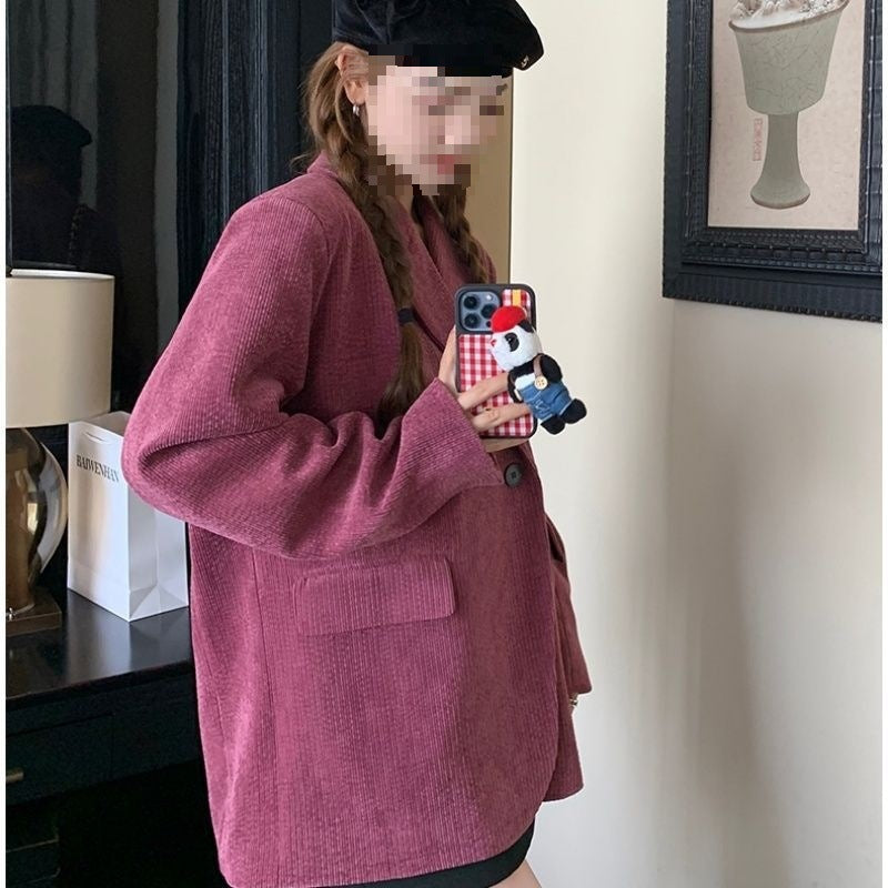 Womens ChicEye-catching Casual Padded Blazer Standard Edition