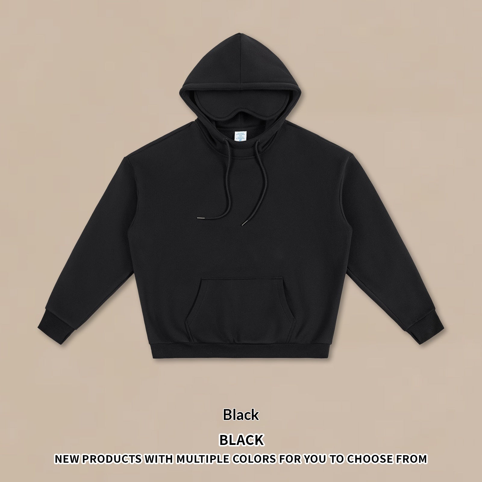 Eye-mask Hoodie 350g Fleece-lined Sweatshirt