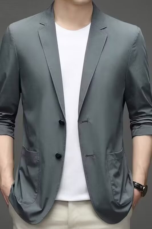 New SpringSummer PlusSize Mens Casual Blazer