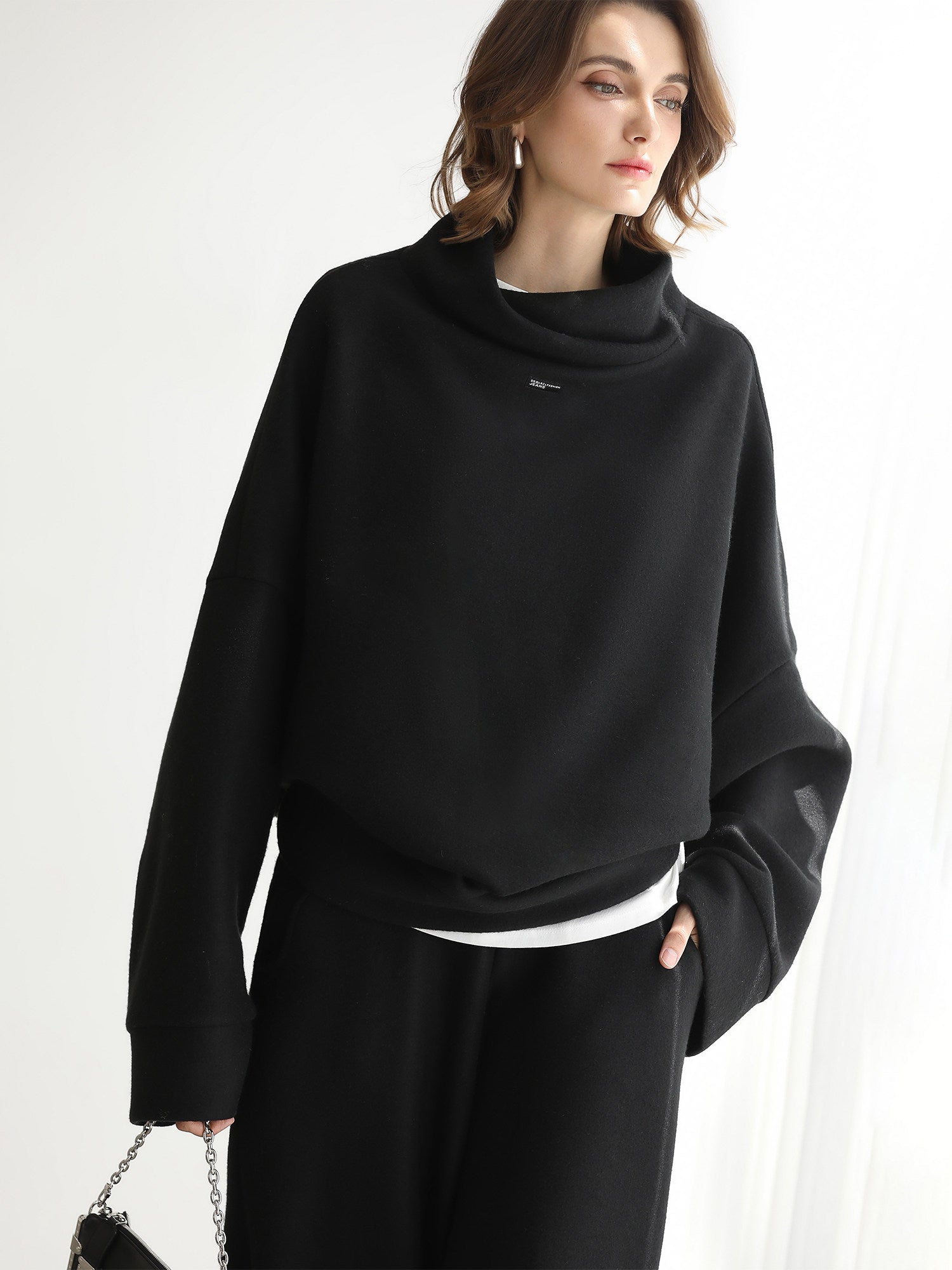 Stylish Versatile Casual Sportswear Hoodie Two-piece Set