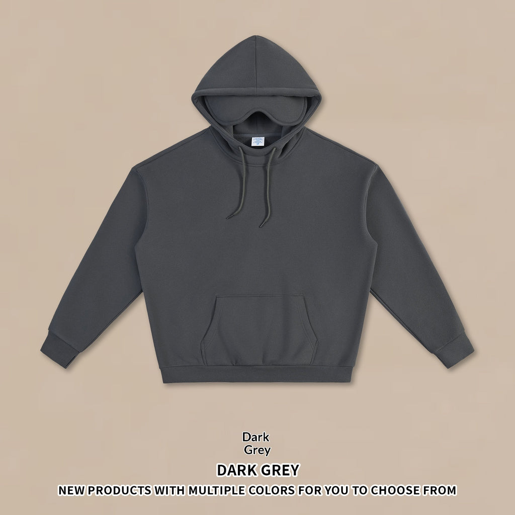 Eye-mask Hoodie 350g Fleece-lined Sweatshirt