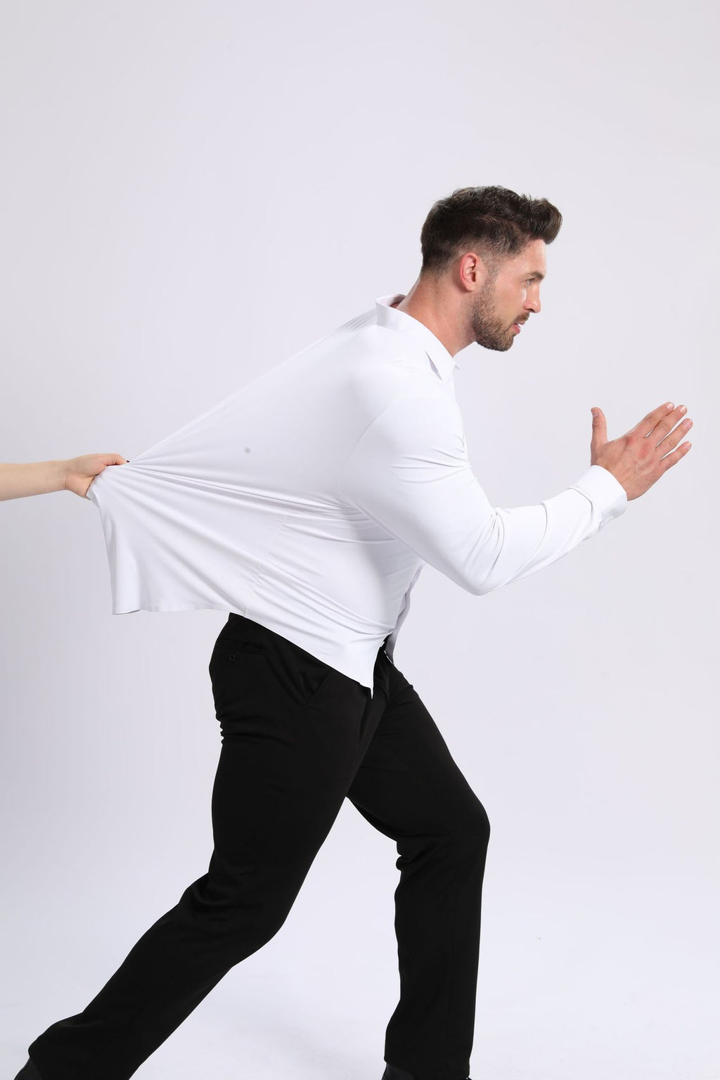 Ice-cool Silky-smooth Wrinkle-resistant Large-size Shirt