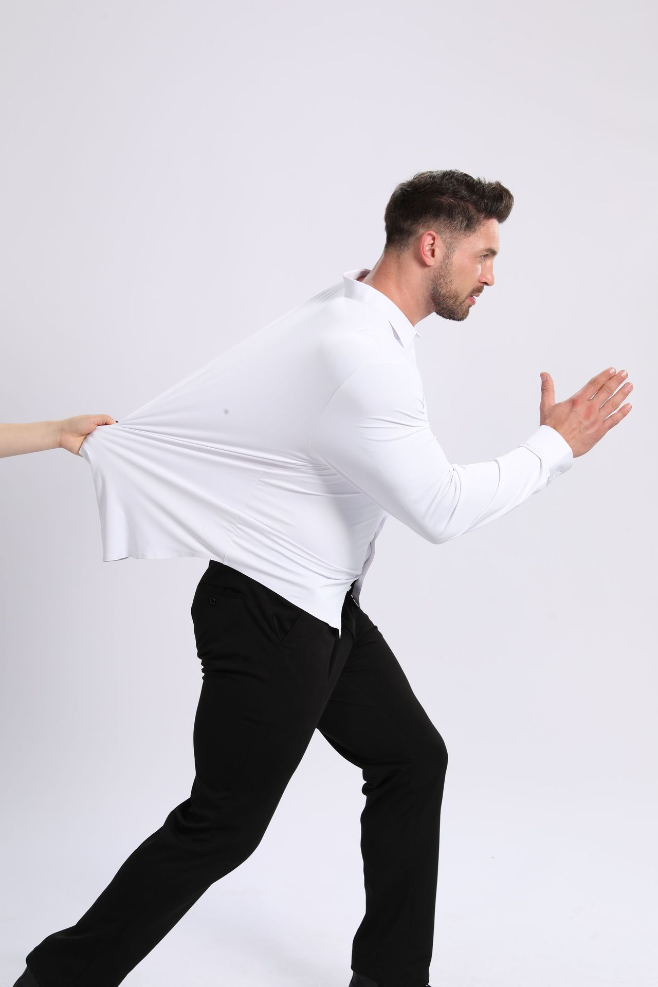 Ice-cool Silky-smooth Wrinkle-resistant Large-size Shirt