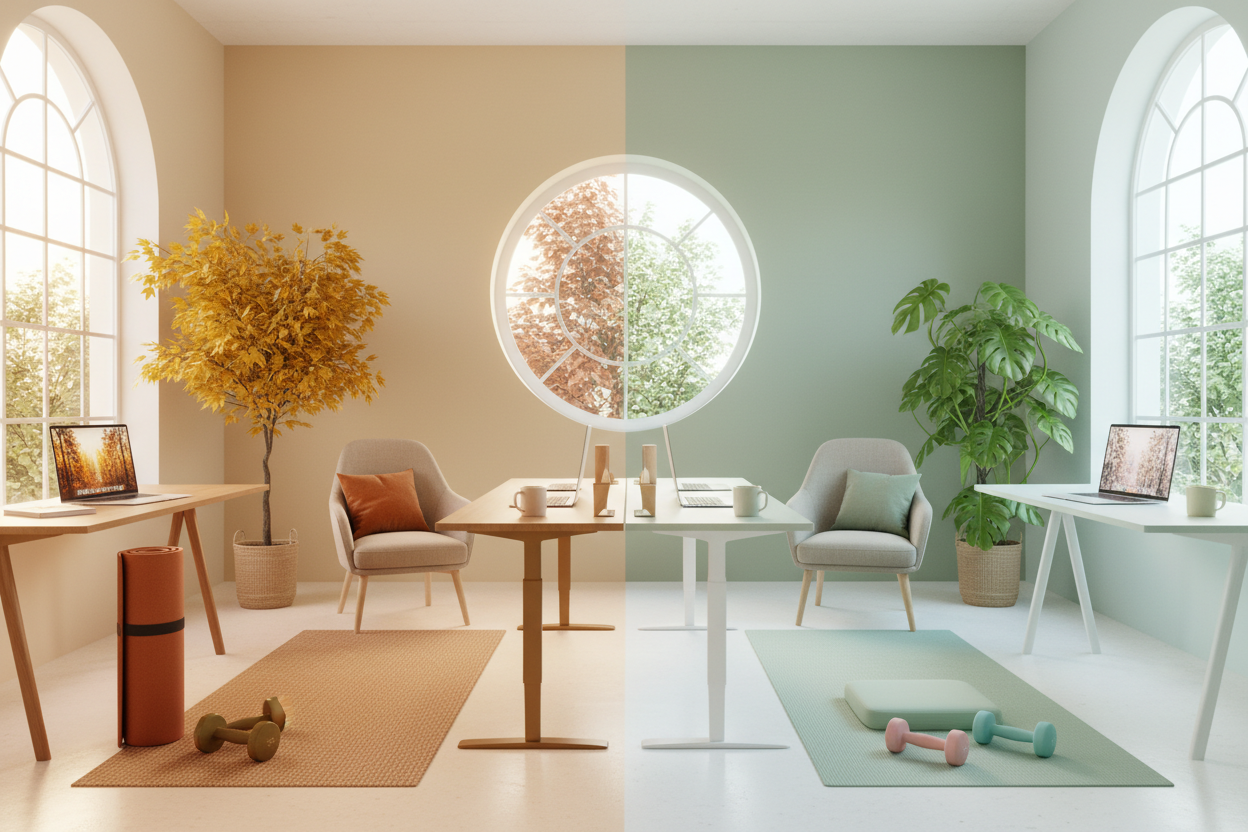 fall to spring ambient with fitness to work vibe