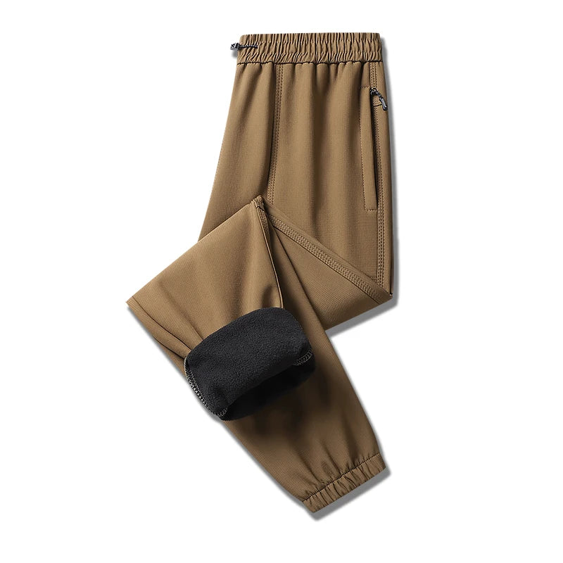 LNGXO Winter Thick Fleece Pants Men Women Waterproof Windproof Warm Jogger Pants Unisex Hiking Camping Climbing Skiing Trousers