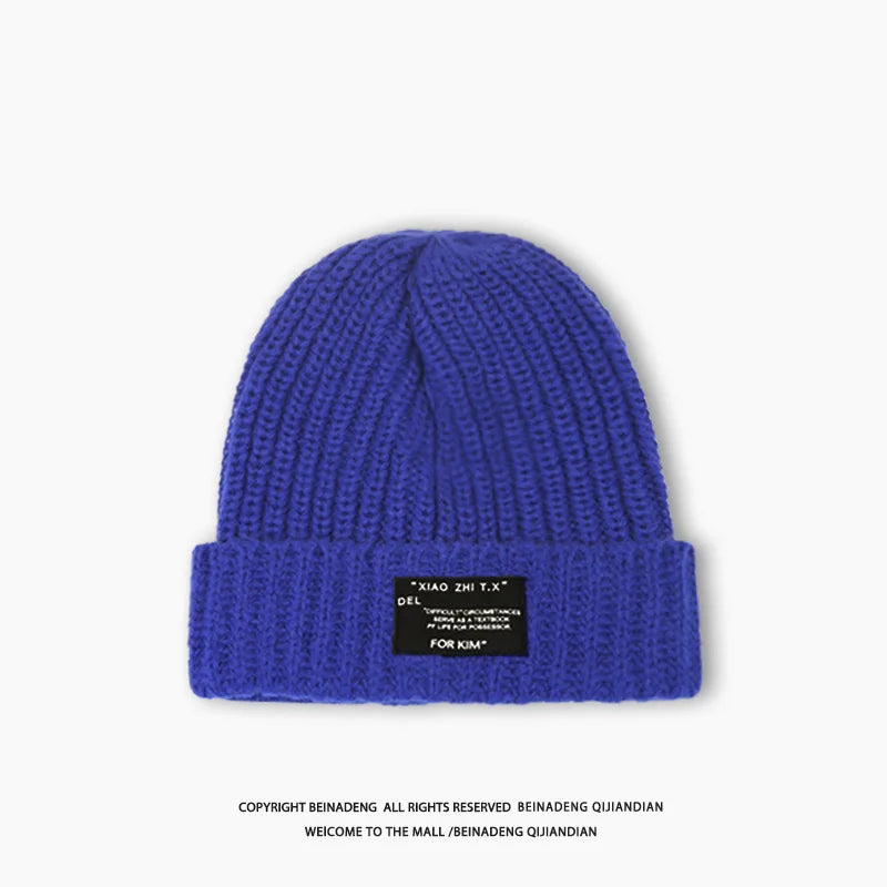 Fashionable Men's Autumn And Winter Knitted Hats Large Size Warm Cold Beanie Hat Loose Big Head Ware Knitting Hat For Men